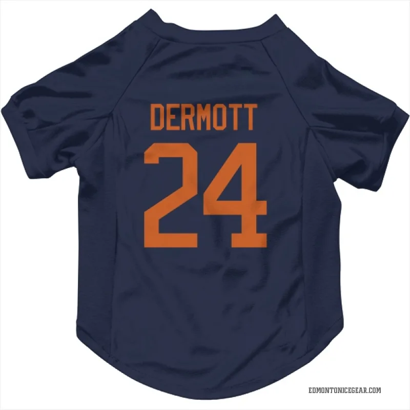 Travis Dermott Navy Edmonton Oilers Cat & Dog Pet Jersey